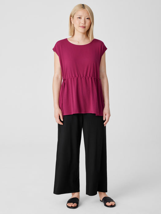 Fine Jersey Jewel Neck Top