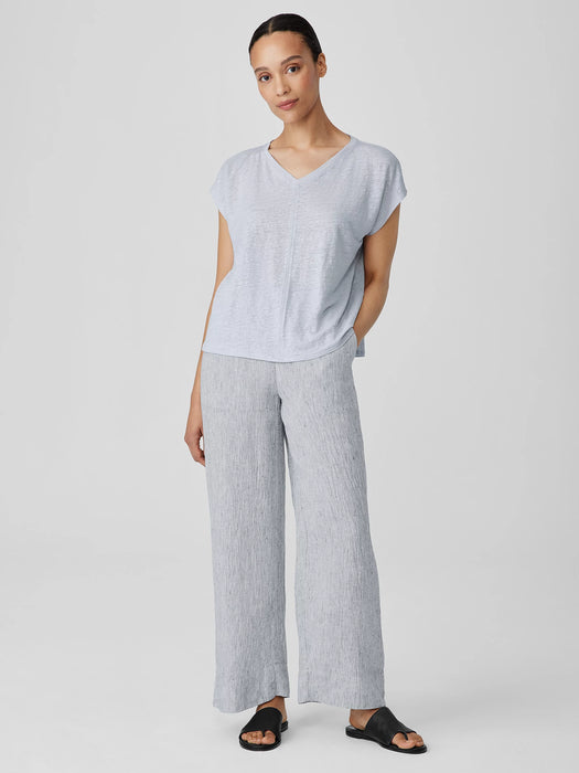 Organic Linen Jersey V-Neck Tee