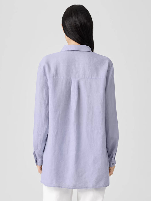Handkerchief Linen Classic Collar Shirt