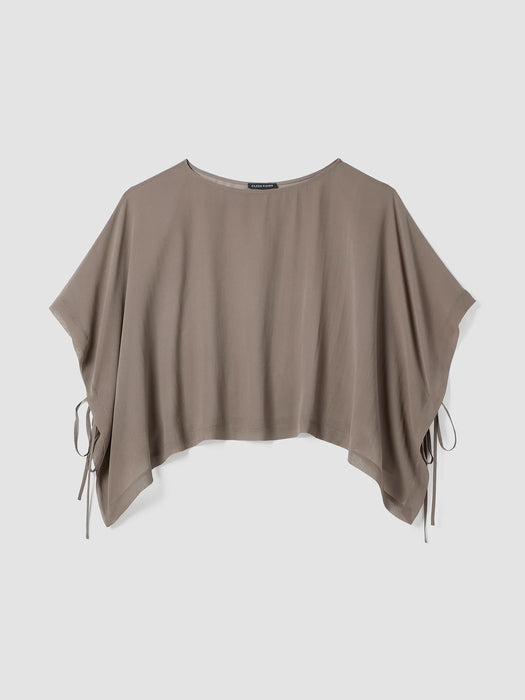 Sheer Silk Georgette Poncho