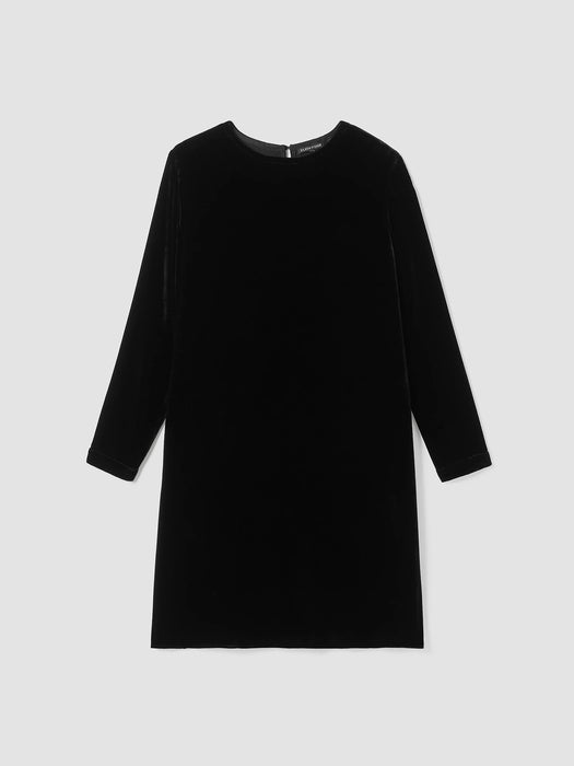 Velvet Crew Neck Dress