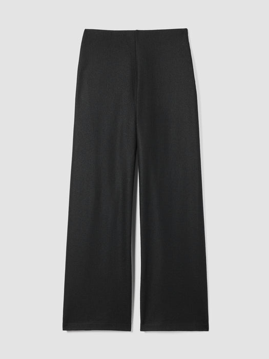 Felted Wool Jersey&nbsp;Wide-Leg Long Pant in Regenerative Wool
