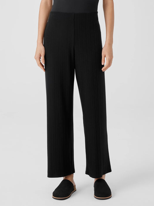 Variegated Rib Knit Wide-Leg Pant