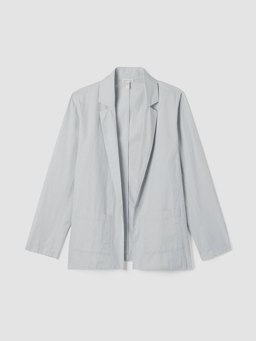 Washed Organic Cotton Poplin Blazer