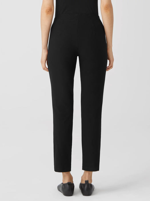 Washable Stretch Crepe Slim Ankle Pant