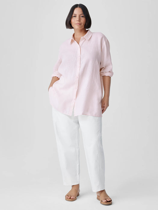 Organic Handkerchief Linen Classic Collar Shirt