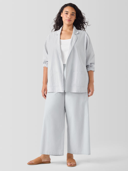 Washed Organic Cotton Poplin Blazer
