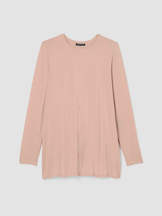 Fine Jersey Crew Neck Top