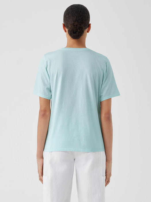 Organic Pima Cotton Jersey&nbsp;Round Neck Tee