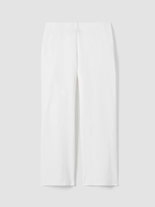 Washable Stretch Crepe Wide-Leg Pant