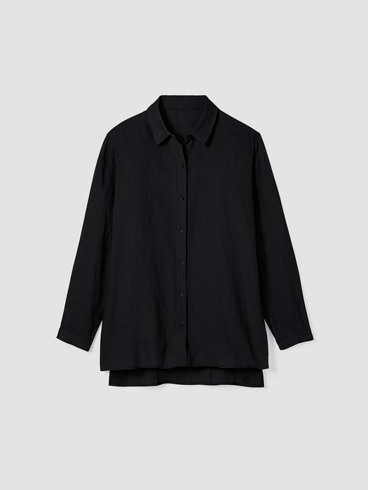 Handkerchief Linen Classic Collar Shirt