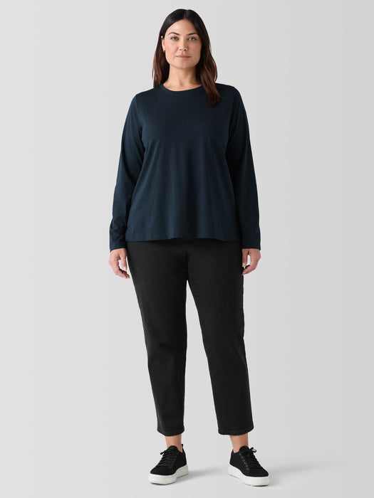 Organic Pima Cotton Jersey Long-Sleeve Tee