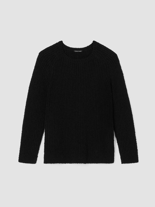 Cotton Fluff Crew Neck Long Top
