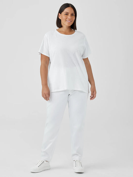 Organic Linen Jersey Crew Neck Tee