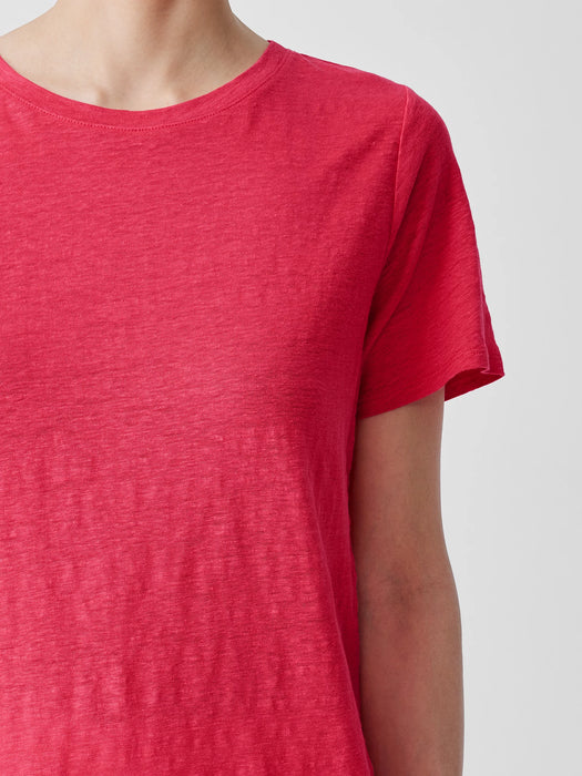 Organic Linen Jersey Crew Neck Tee