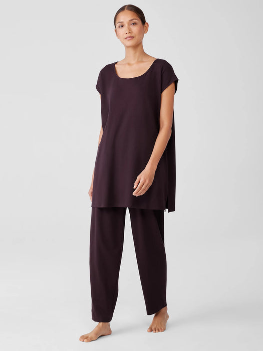 Organic Cotton Interlock Scoop Neck Sleep Tee