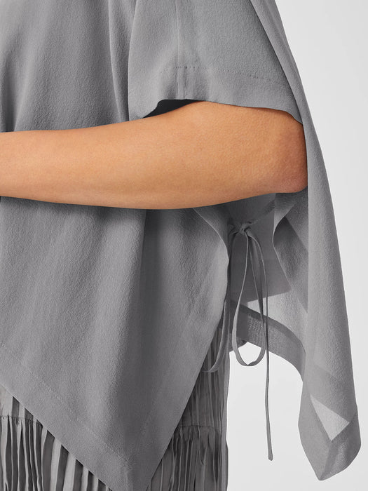 Sheer Silk Georgette Poncho