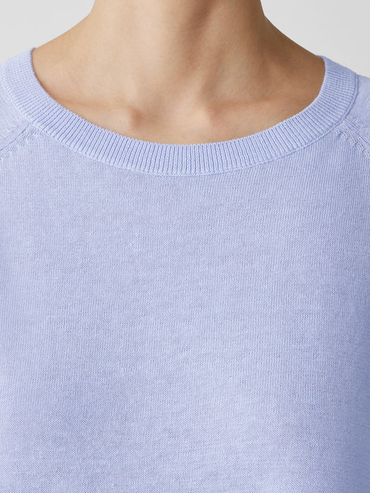 Organic Linen Cotton Raglan-Sleeve Top