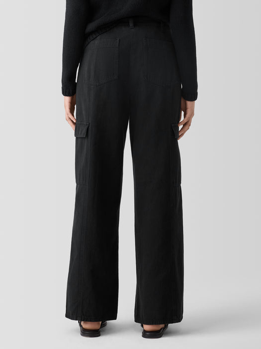 Garment-Dyed Utility&nbsp;Organic&nbsp;Cotton Cargo Pant