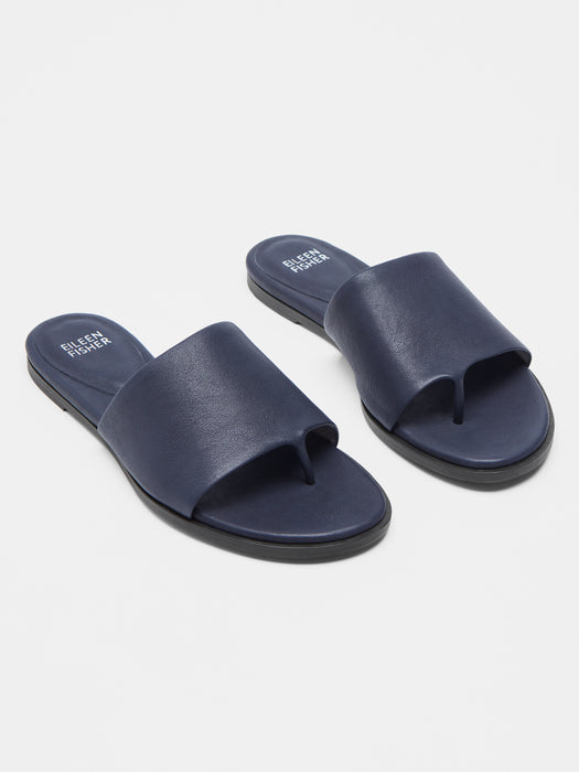 Edge Leather Slide Sandal