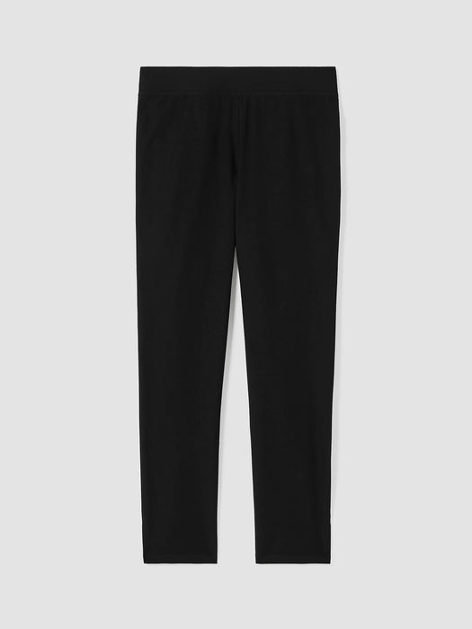 Washable Stretch Crepe Pant with Slits