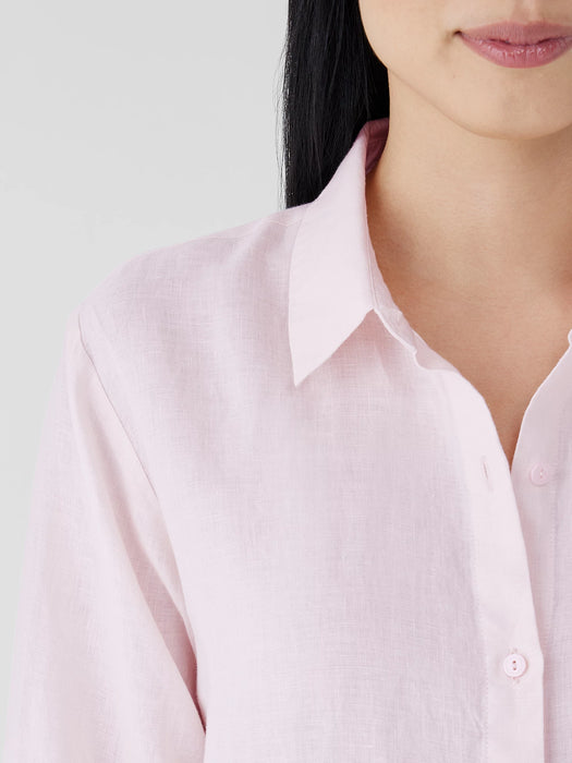 Organic Handkerchief Linen Classic Collar Shirt