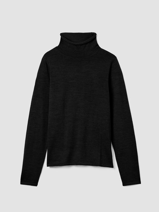 Fine Merino Turtleneck Top in&nbsp;Regenerative Wool