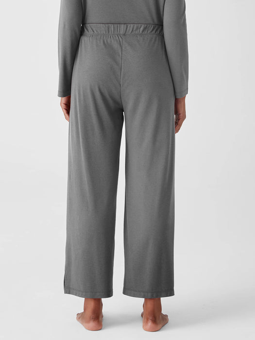 Cozy Organic Cotton Interlock Wide-Leg Pant