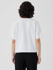Pima Cotton Stretch Jersey V-Neck Tee