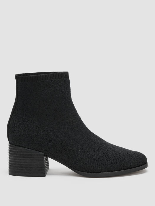 Paron Crepe Stretch Wedge Bootie