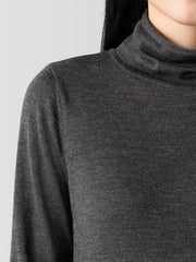 Fine Merino Turtleneck Top in&nbsp;Regenerative Wool