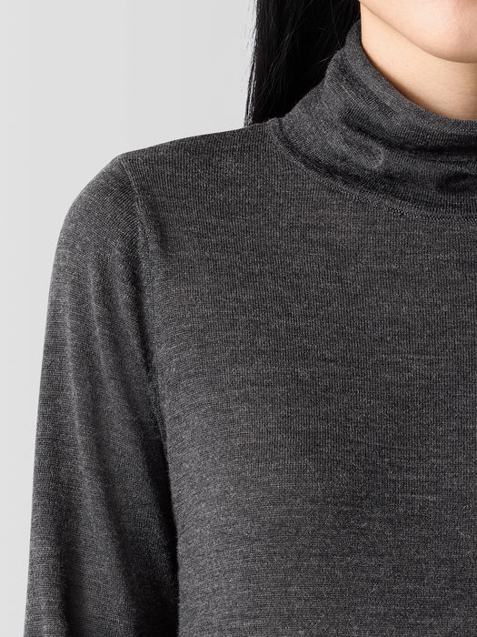 Fine Merino Turtleneck Top in&nbsp;Regenerative Wool