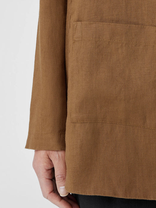 Organic Linen Long Blazer