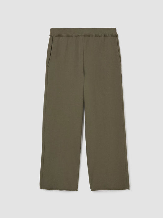 Lightweight Organic Cotton Terry Straight Pant