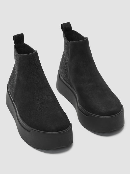Meng Tumbled Nubuck Platform Sneaker