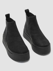 Meng Tumbled Nubuck Platform Sneaker