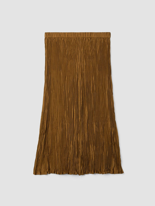 Crushed Silk Maxi Skirt