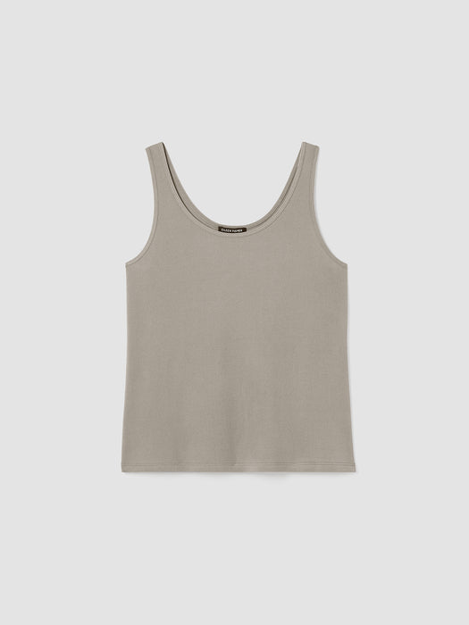 Stretch Silk Jersey&nbsp;Scoop Neck Tank