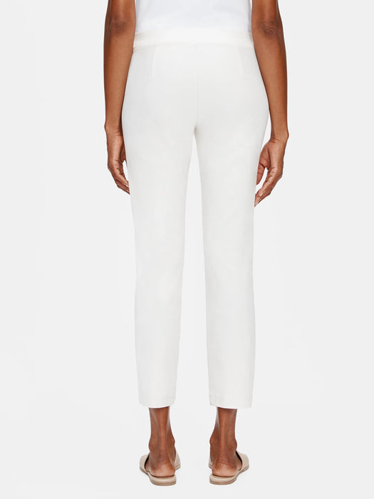 Washable Stretch Crepe Slim Ankle Pant