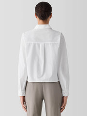 Washed Organic Cotton Poplin Classic Collar Short Shirt