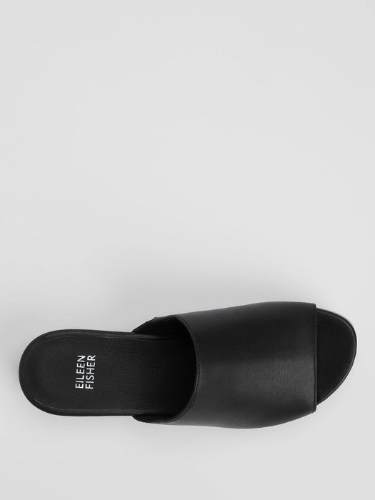 Novel Leather Wedge Sandal