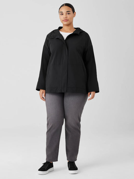 Light Cotton Nylon Hooded Jacket