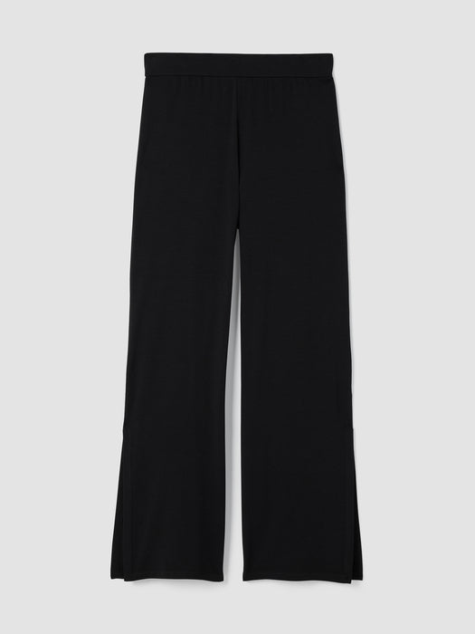 Stretch Jersey Knit Pant with Slits