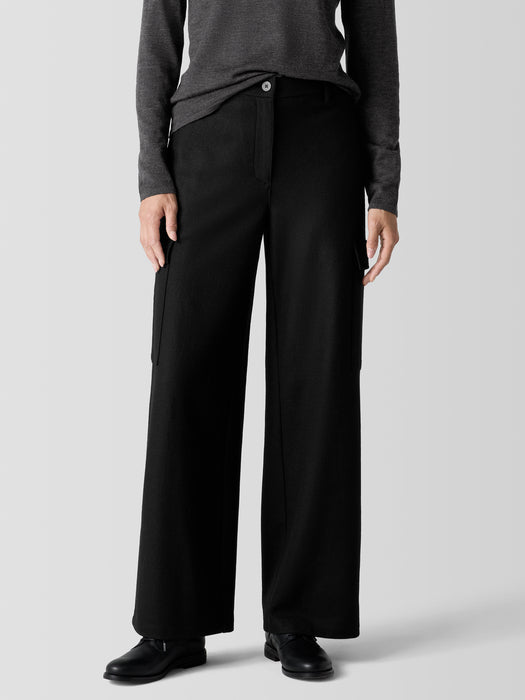 Felted Wool Jersey Cargo Pant in Regenerative Wool