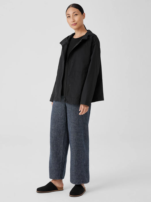Light Cotton Nylon Hooded Jacket