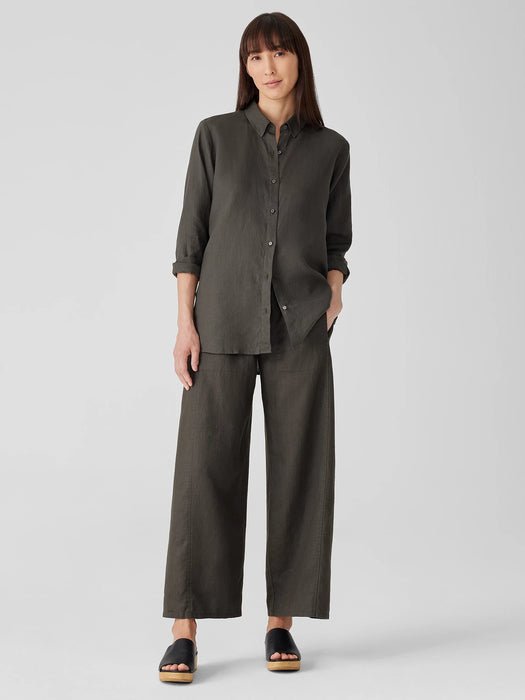 Organic Handkerchief Linen Classic Collar Shirt