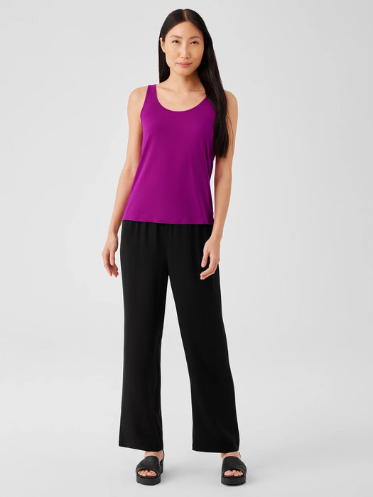 Stretch Silk Jersey&nbsp;Scoop Neck Tank