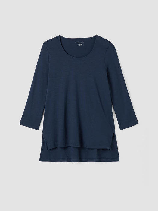 Organic Cotton Interlock Long Sleep Top