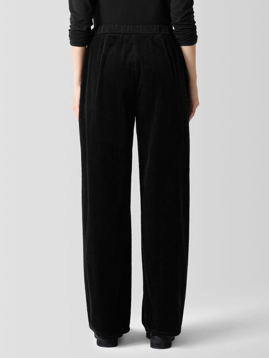 Organic Cotton Corduroy Wide-Leg Pant