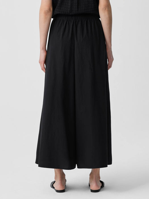 Washed Organic Cotton Poplin&nbsp;Skirt Pant